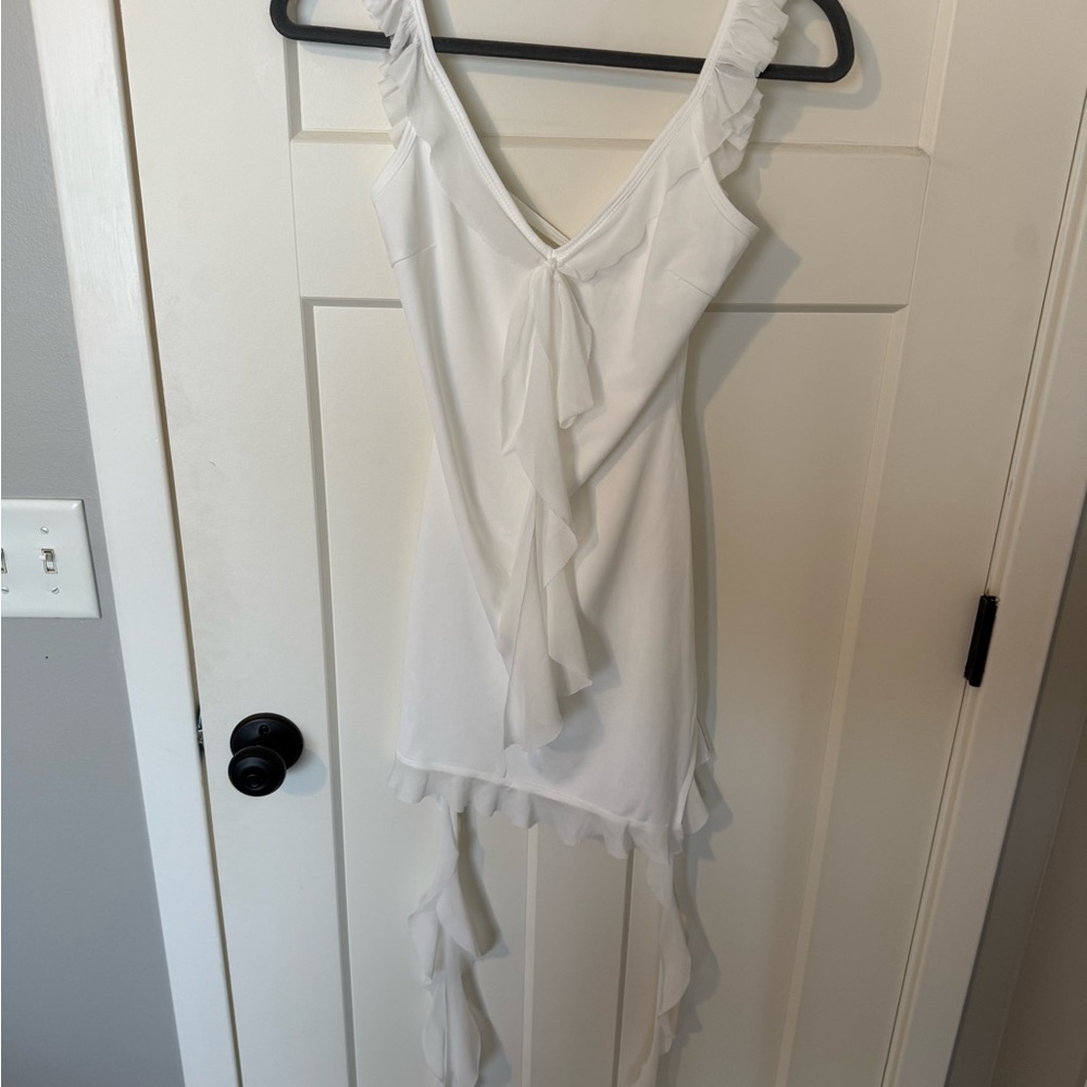 Peppermayo White Babydoll Dress Sleeveless V-Neck